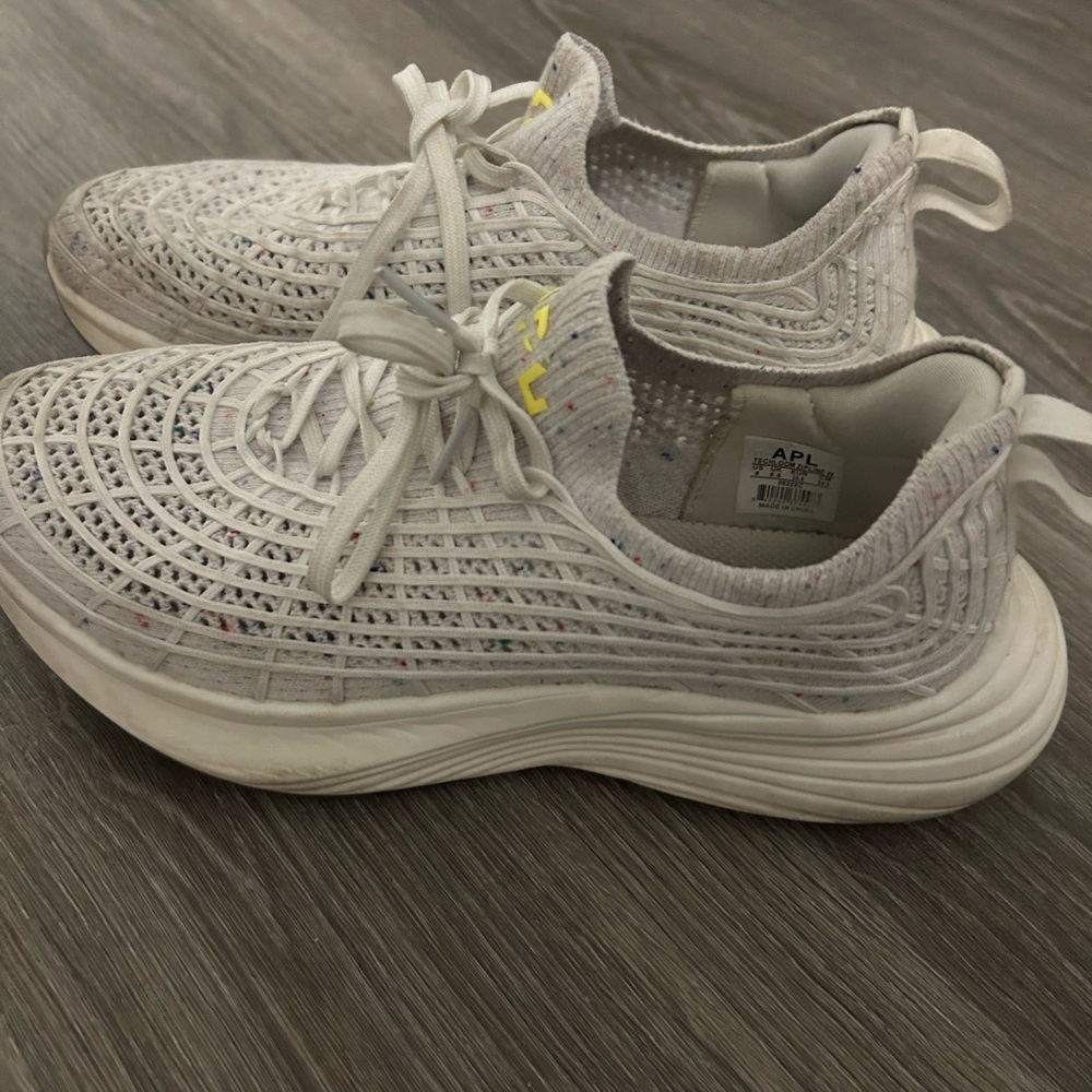 APL White and Yellow Athletic Sneakers